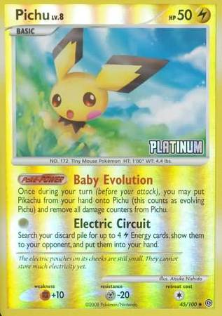 Pichu (45/100) [Burger King Promos: 2009 Collection] | Good Games Adelaide SA