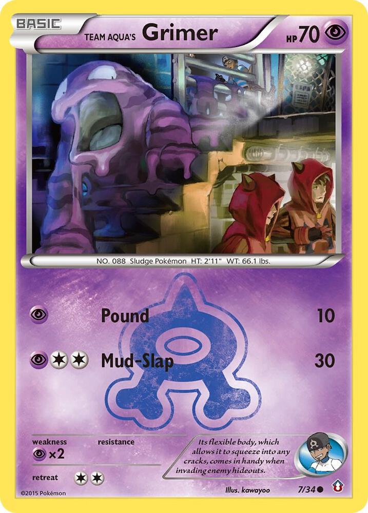 Team Aqua's Grimer 7/34 (Double Crisis)  | Good Games Adelaide SA