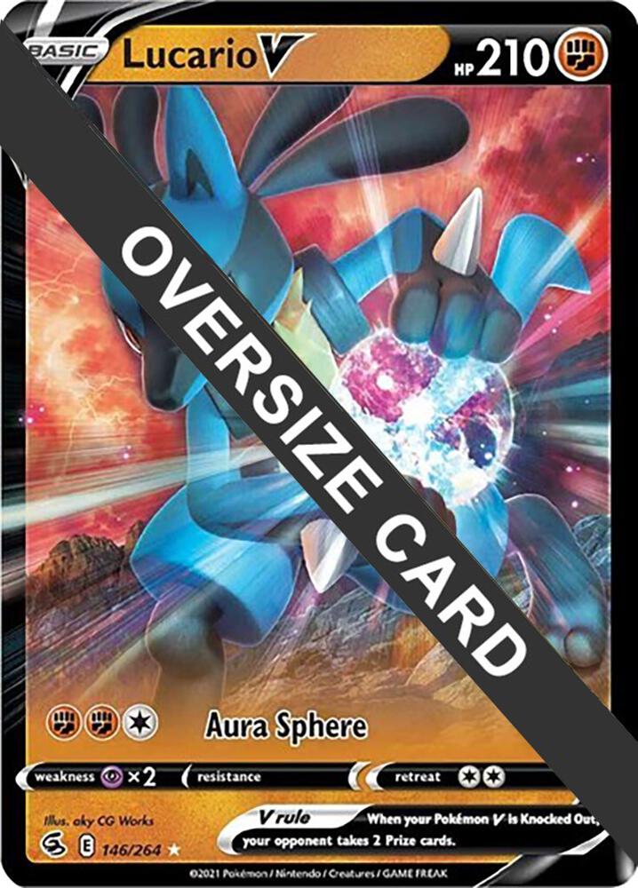 Lucario V 146 264 146/264 (Jumbo Cards)  - Holofoil | Good Games Adelaide SA