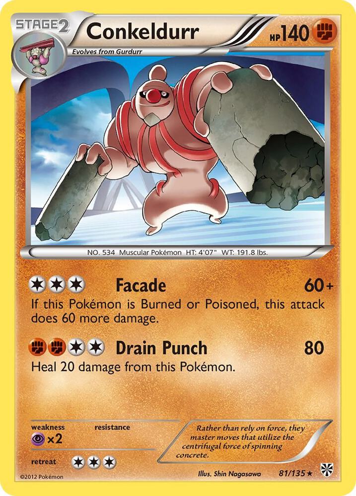 Conkeldurr 81/135 (Plasma Storm)  - Reverse Holofoil | Good Games Adelaide SA