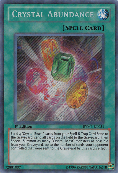 Crystal Abundance [RYMP-EN051] Secret Rare | Good Games Adelaide SA