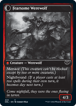 Fearful Villager // Fearsome Werewolf [Innistrad: Double Feature] | Good Games Adelaide SA
