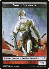 Treasure // Zombie Berserker Double-sided Token [Kaldheim Tokens] | Good Games Adelaide SA