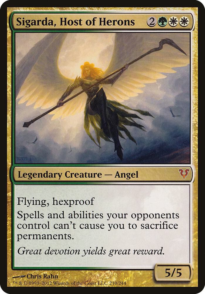 Sigarda Host of Herons Avacyn Restored 210 (Oversize Cards)  | Good Games Adelaide SA