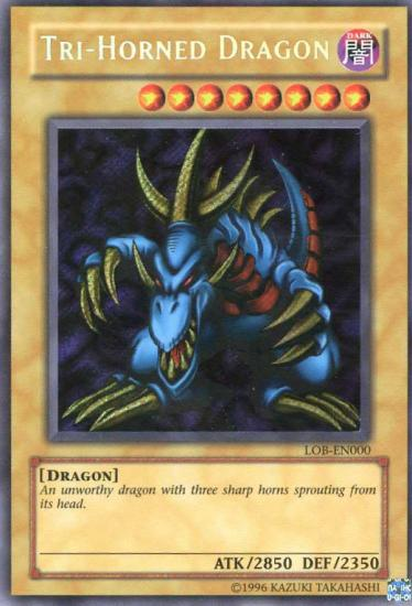 Tri-Horned Dragon [LOB-EN000] Secret Rare | Good Games Adelaide SA
