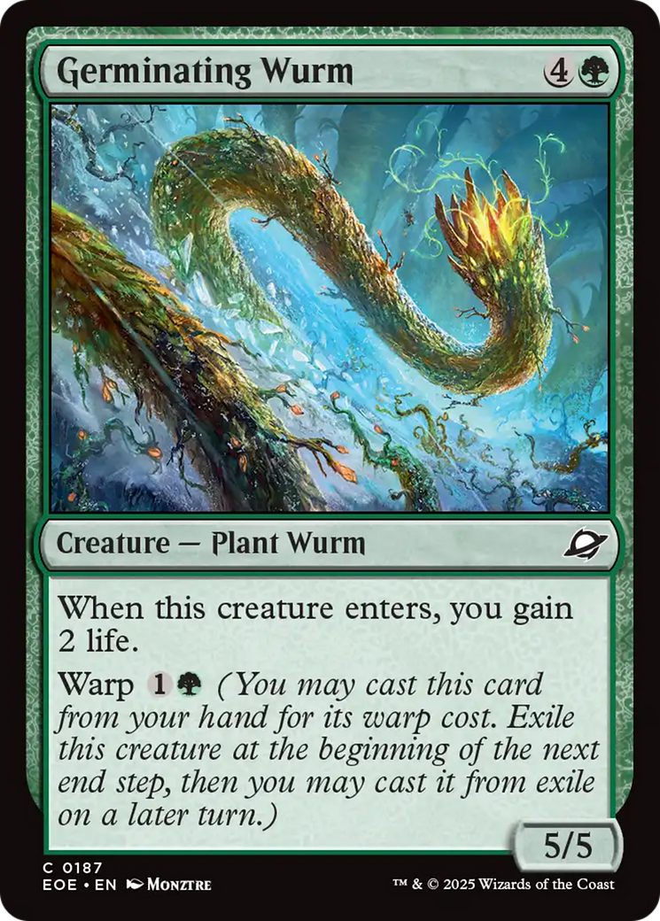 Germinating Wurm [Edge of Eternities] | Good Games Adelaide SA
