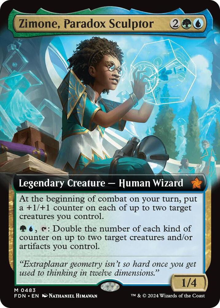 Zimone, Paradox Sculptor 483 (Foundations)  - Foil | Good Games Adelaide SA
