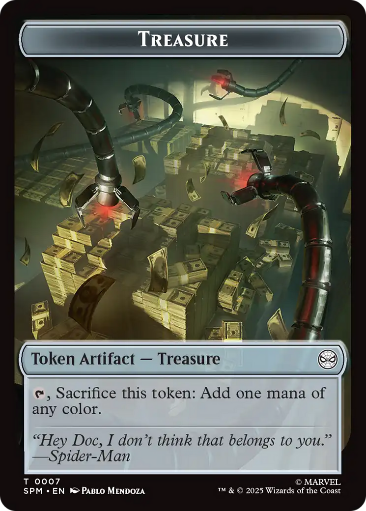 Human Citizen // Treasure Double-Sided Token [Marvel's Spider-Man Tokens] | Good Games Adelaide SA