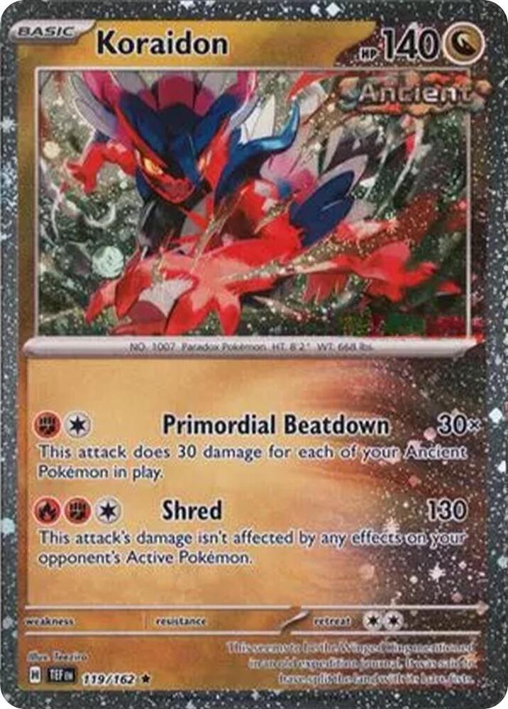 Koraidon 119/162 (Miscellaneous Cards & Products)  - Cosmo Holofoil | Good Games Adelaide SA