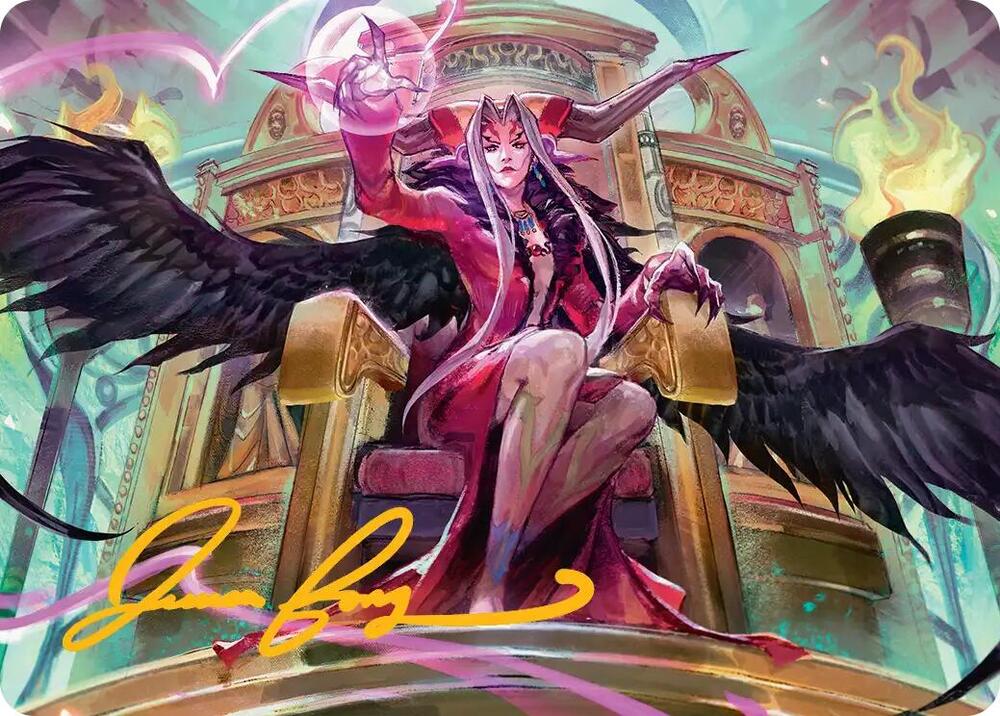 Sorceresss Schemes Art Card Gold Stamped Signature 9 (Art Series: FINAL FANTASY)  | Good Games Adelaide SA