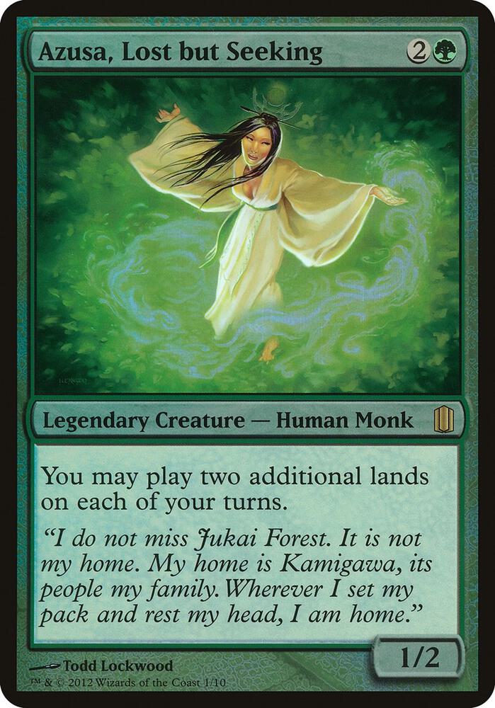 Azusa Lost but Seeking Commanders Arsenal  (Oversize Cards)  - Foil | Good Games Adelaide SA