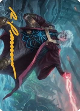 Urza Lord Protector Art Card Gold Stamped Signature 41 (Art Series: The Brothers' War)  | Good Games Adelaide SA