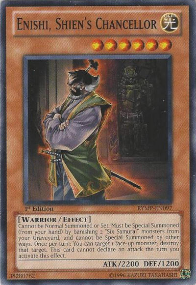 Enishi, Shien's Chancellor [RYMP-EN097] Common | Good Games Adelaide SA