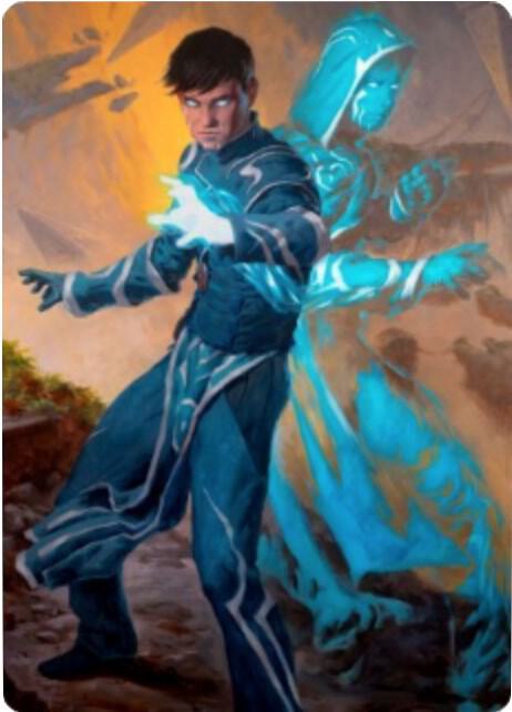 Jace Mirror Mage Art Card 1 81 1 (Art Series: Zendikar Rising)  | Good Games Adelaide SA