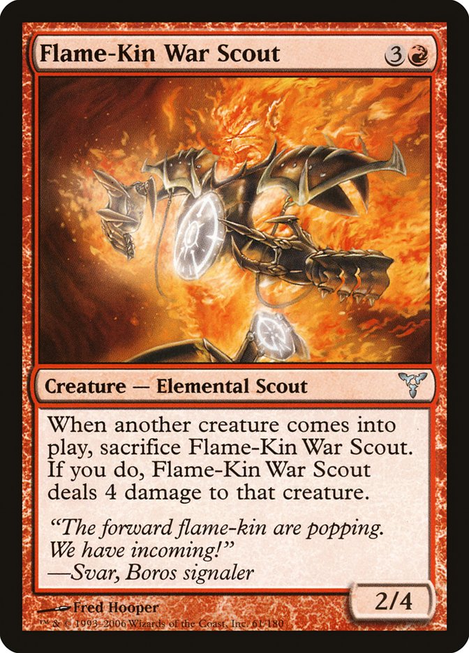 Flame-Kin War Scout 61 (Dissension)  - Foil | Good Games Adelaide SA