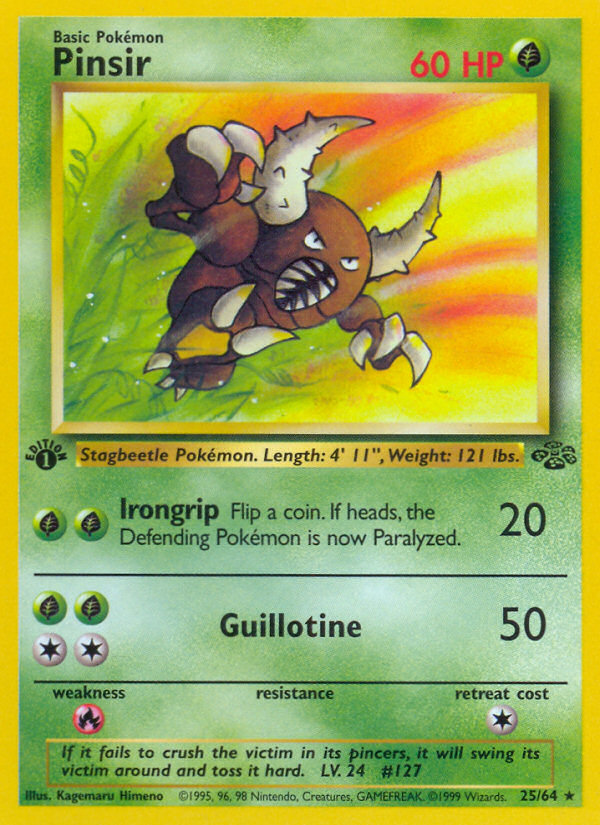 Pinsir (25/64) [Jungle 1st Edition] | Good Games Adelaide SA