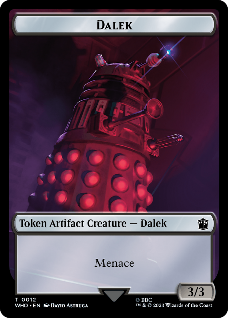 Dalek // Clue (0023) Double-Sided Token [Doctor Who Tokens] | Good Games Adelaide SA