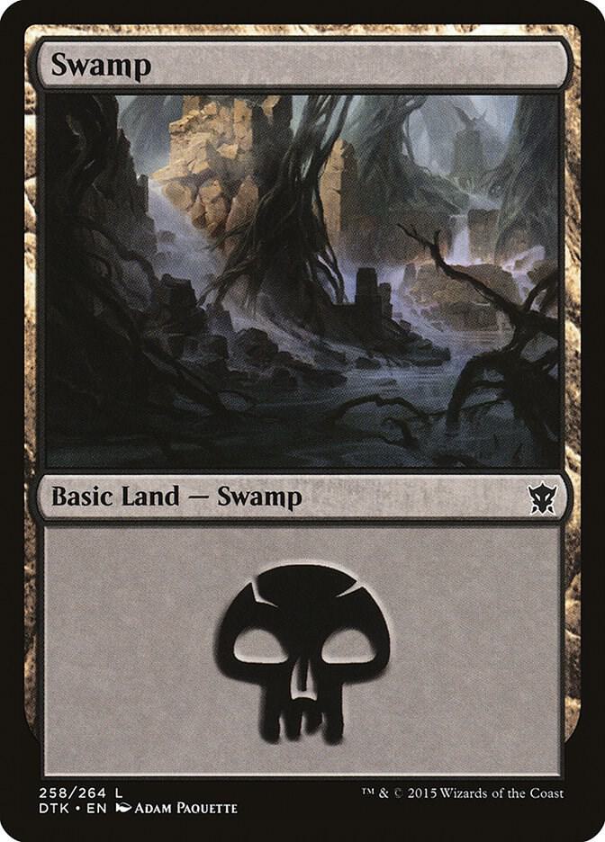 Swamp 258 (Dragons of Tarkir)  | Good Games Adelaide SA
