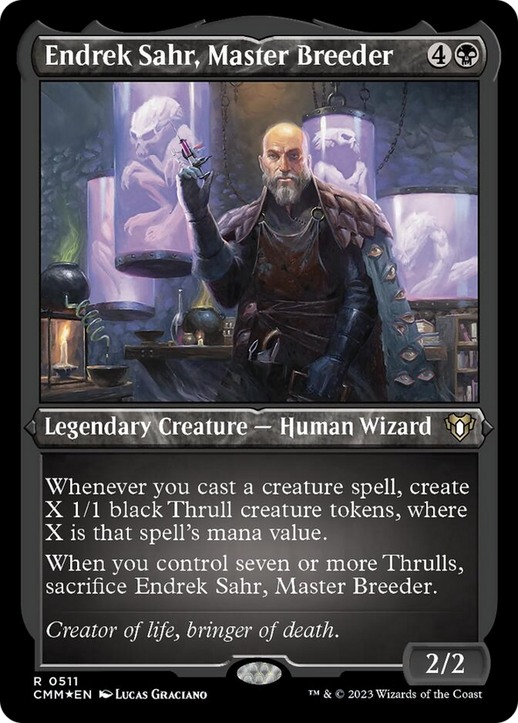 Endrek Sahr, Master Breeder (Foil Etched) [Commander Masters] | Good Games Adelaide SA