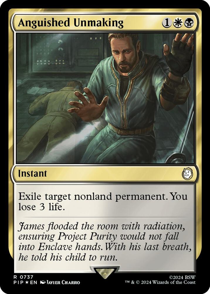 Anguished Unmaking Surge Foil 737 (Universes Beyond: Fallout)  - Foil | Good Games Adelaide SA