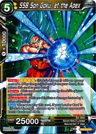 SSB Son Goku, at the Apex (Starter Deck - The Crimson Saiyan) [SD5-03] | Good Games Adelaide SA