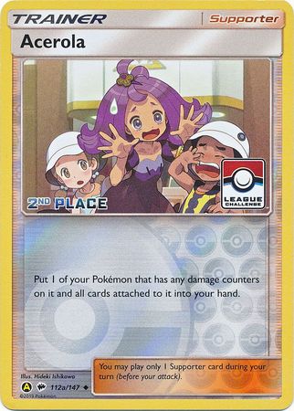 Acerola (112a/147) (League Promo 2nd Place) [Sun & Moon: Burning Shadows] | Good Games Adelaide SA