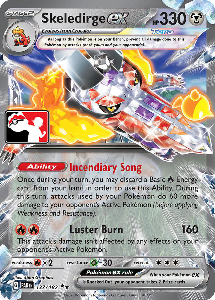 Skeledirge ex Series 5 137/182 (Prize Pack Series Cards)  - Holofoil | Good Games Adelaide SA