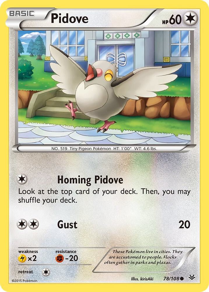 Pidove 78/108 (XY - Roaring Skies)  | Good Games Adelaide SA