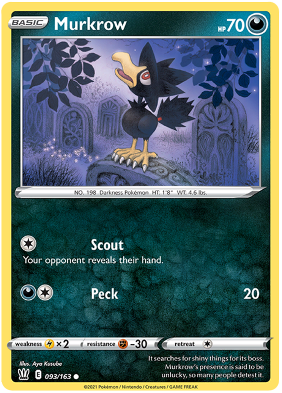 Murkrow (093/163) [Sword & Shield: Battle Styles] | Good Games Adelaide SA