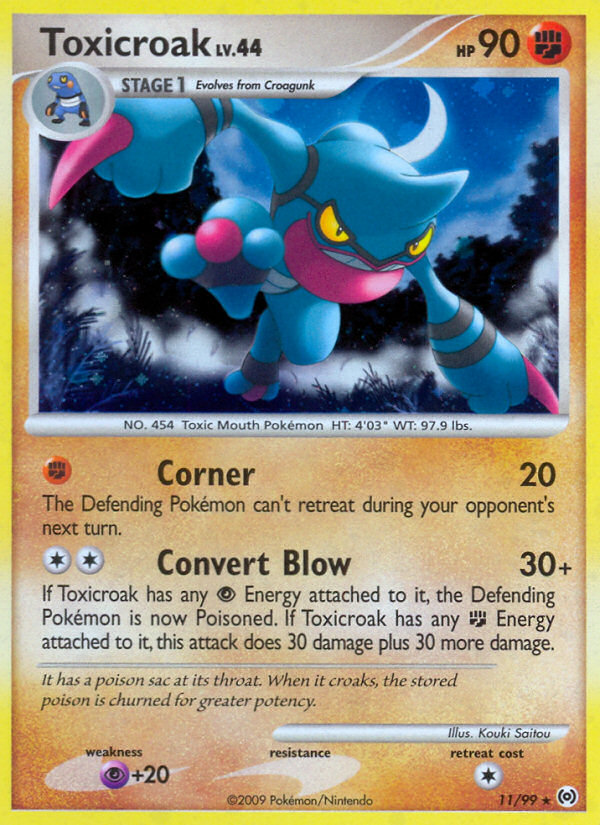 Toxicroak (11/99) [Platinum: Arceus] | Good Games Adelaide SA