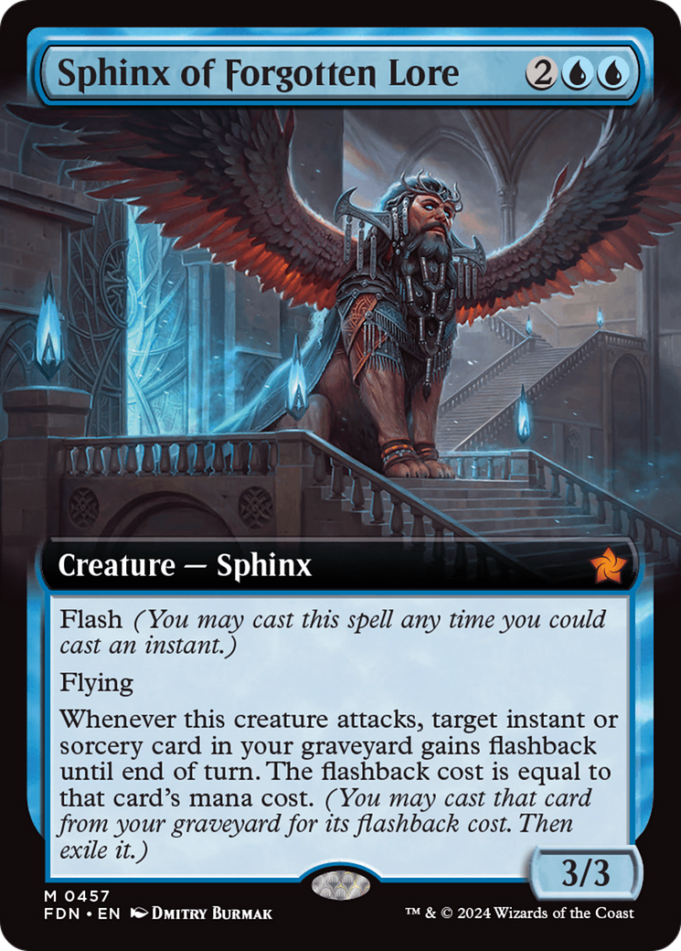 Sphinx of Forgotten Lore (Extended Art) [Foundations] | Good Games Adelaide SA