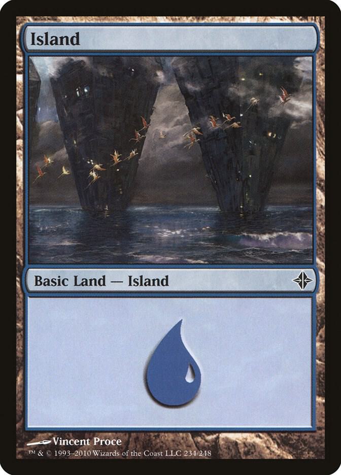 Island 234 (Rise of the Eldrazi)  - Foil | Good Games Adelaide SA