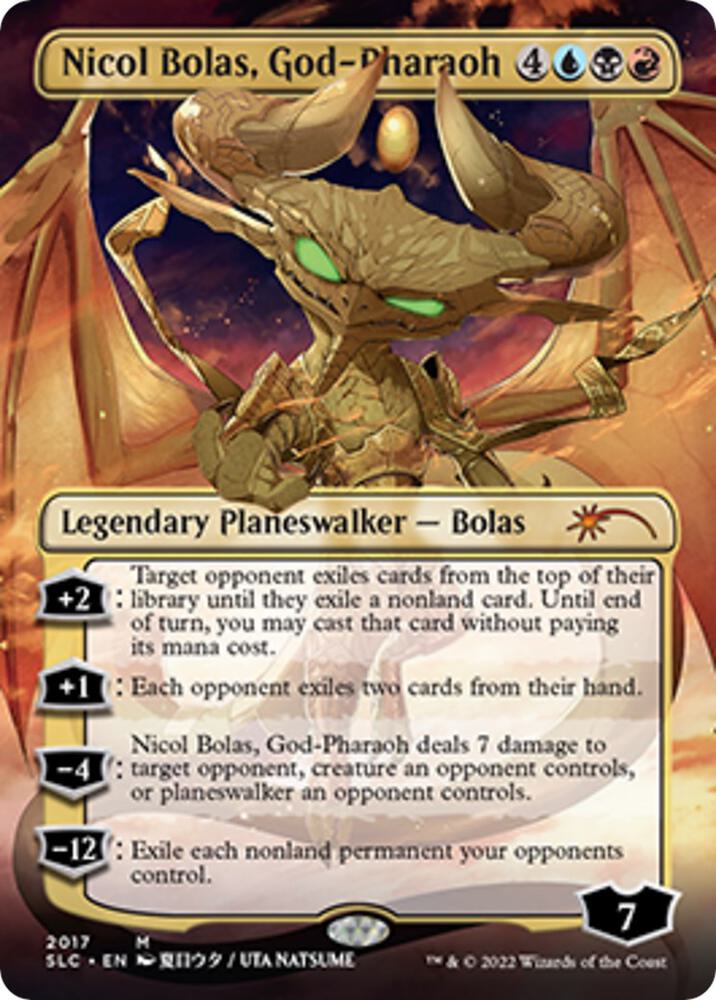 Nicol Bolas, God-Pharaoh 2017 (Secret Lair: 30th Anniversary Countdown Kit)  - Borderless | Good Games Adelaide SA