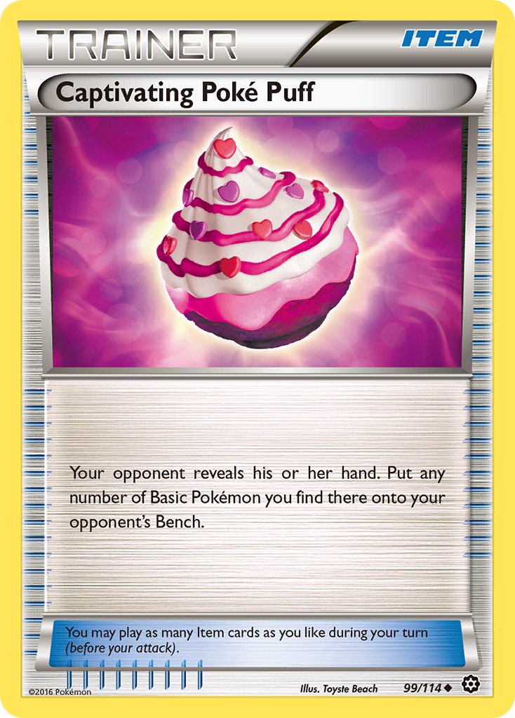 Captivating Poke Puff (99/114) [XY: Steam Siege] | Good Games Adelaide SA