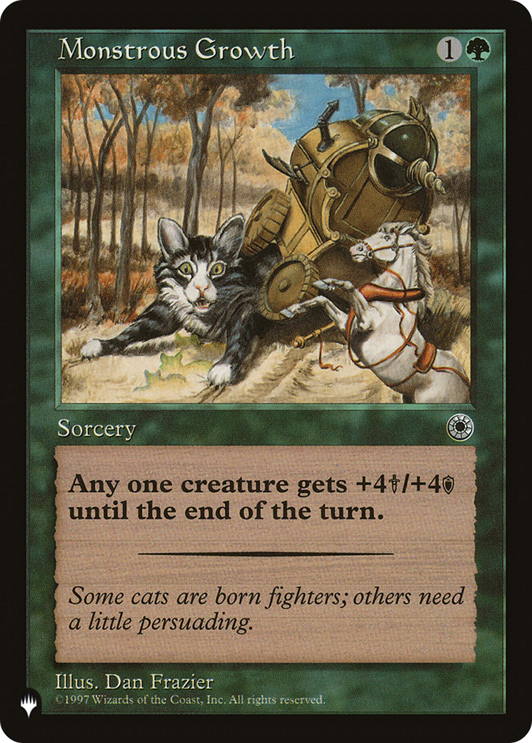 Monstrous Growth (Flavor Text) [The List Reprints] | Good Games Adelaide SA