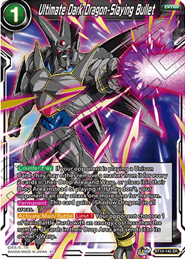 Ultimate Dark Dragon-Slaying Bullet (BT14-140) [Cross Spirits] | Good Games Adelaide SA