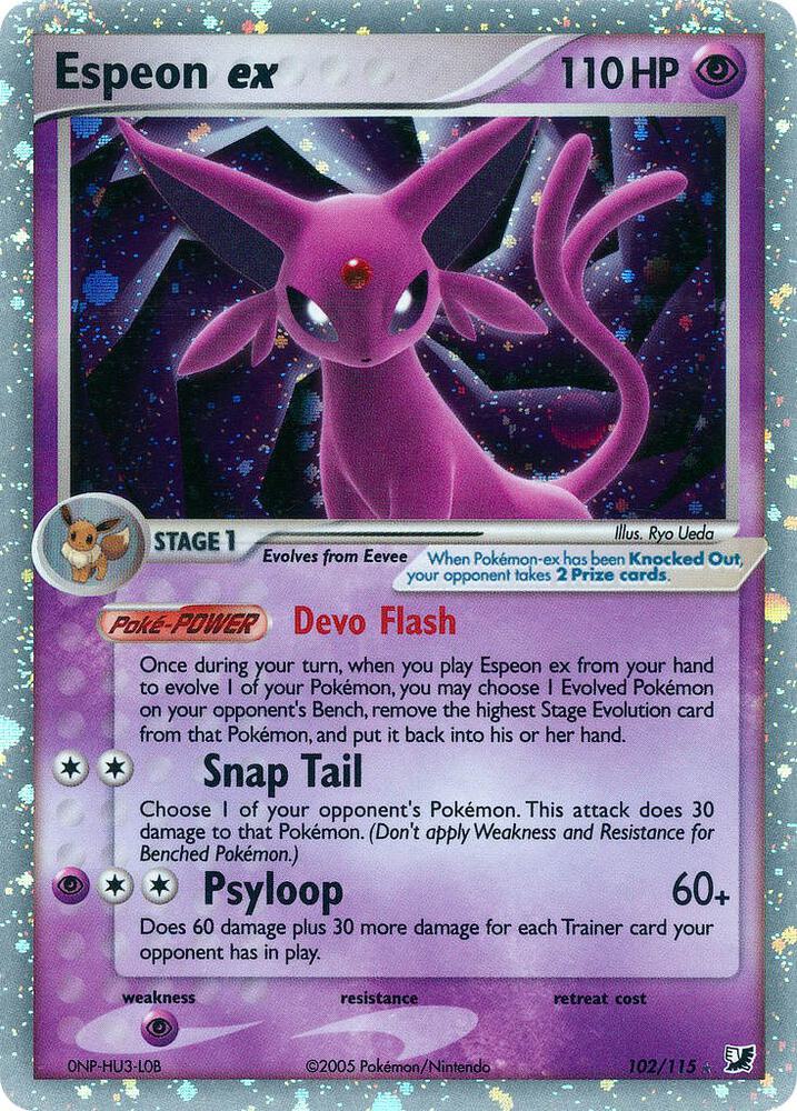Espeon ex 102/115 (Unseen Forces)  - Holofoil | Good Games Adelaide SA