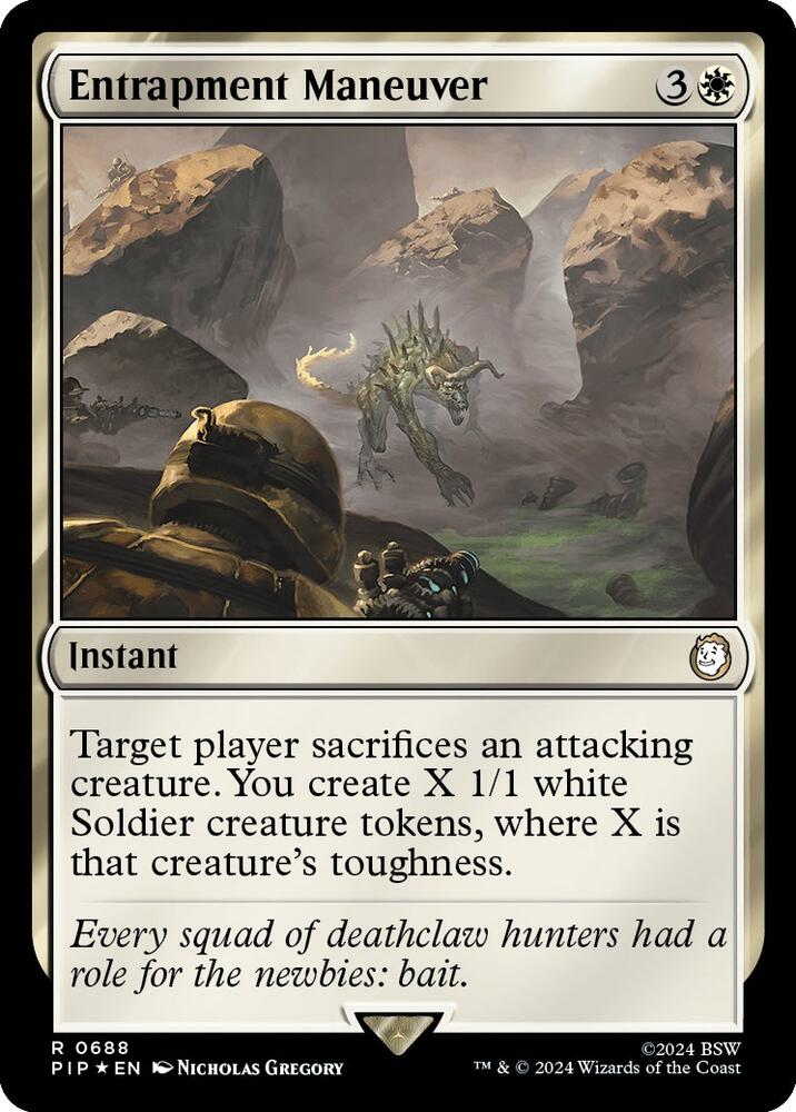 Entrapment Maneuver Surge Foil 688 (Universes Beyond: Fallout)  - Foil | Good Games Adelaide SA