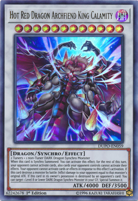 Hot Red Dragon Archfiend King Calamity [DUPO-EN059] Ultra Rare | Good Games Adelaide SA