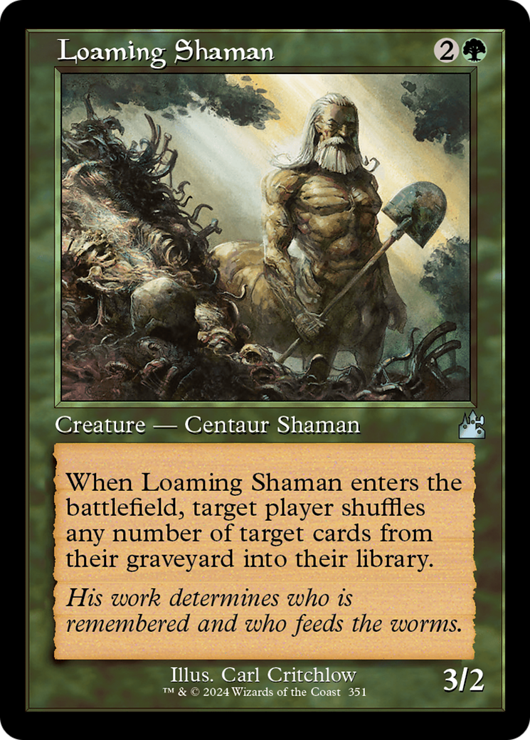 Loaming Shaman (Retro Frame) [Ravnica Remastered] | Good Games Adelaide SA