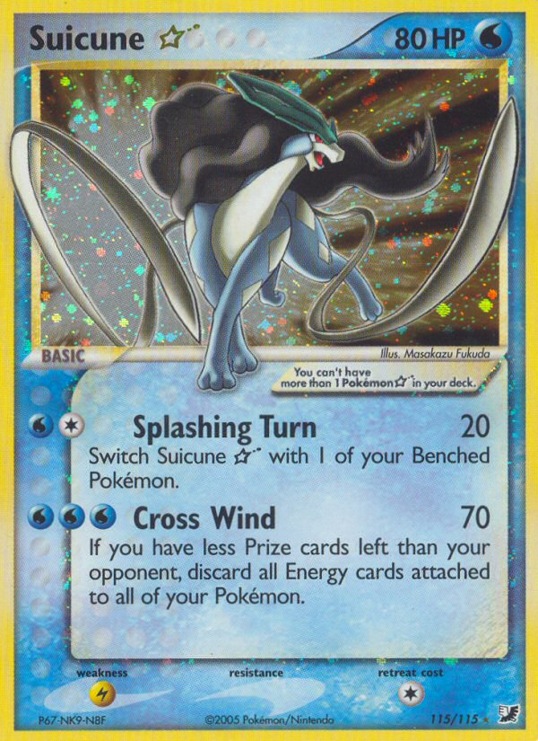 Suicune Star (115/115) [EX: Unseen Forces] | Good Games Adelaide SA