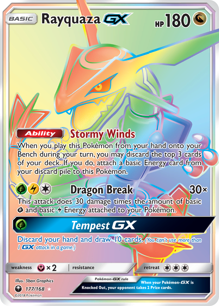 Rayquaza GX (177/168) [Sun & Moon: Celestial Storm] | Good Games Adelaide SA