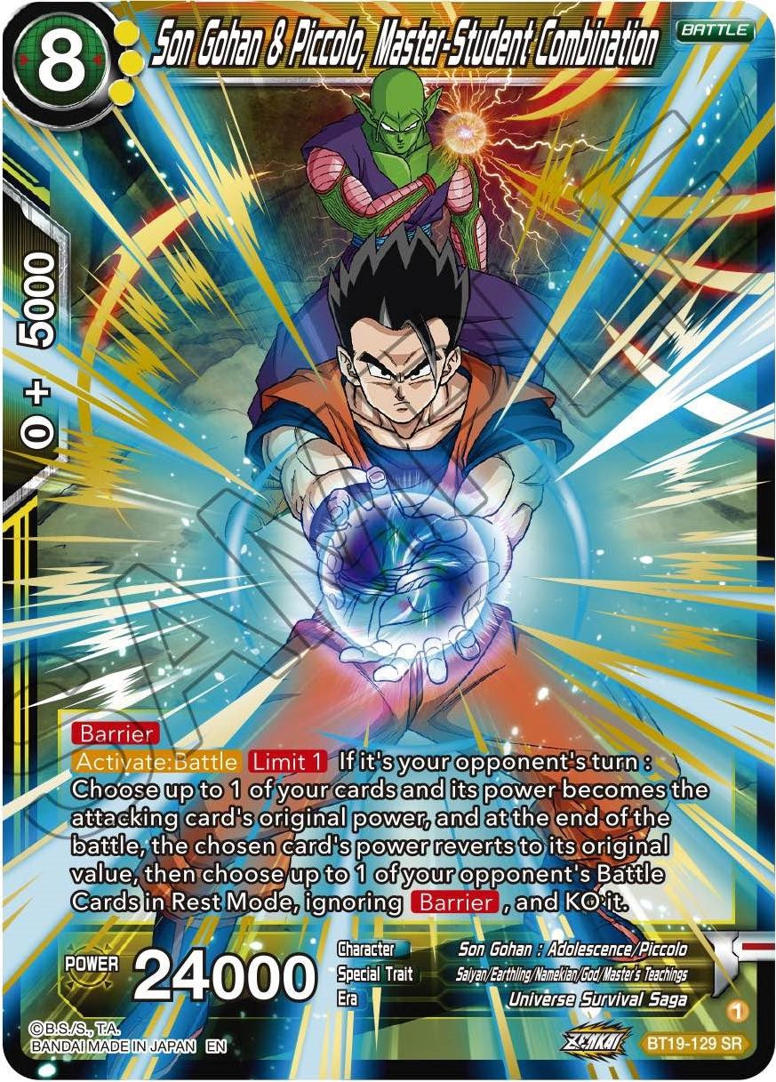 Son Gohan & Piccolo, Master-Student Combination (BT19-129) [Fighter's Ambition] | Good Games Adelaide SA