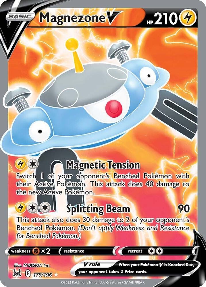 Magnezone V Full Art 175/196 (SWSH11: Lost Origin)  - Holofoil | Good Games Adelaide SA
