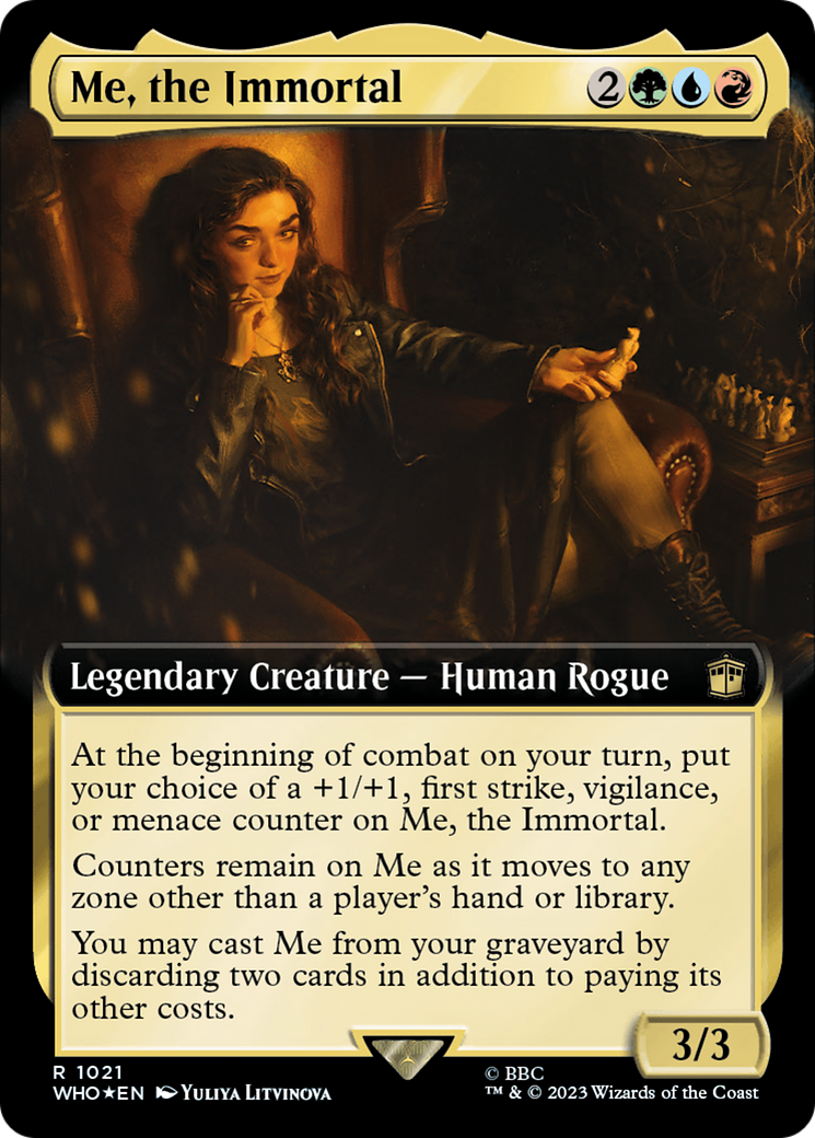 Me, the Immortal (Extended Art) (Surge Foil) [Doctor Who] | Good Games Adelaide SA