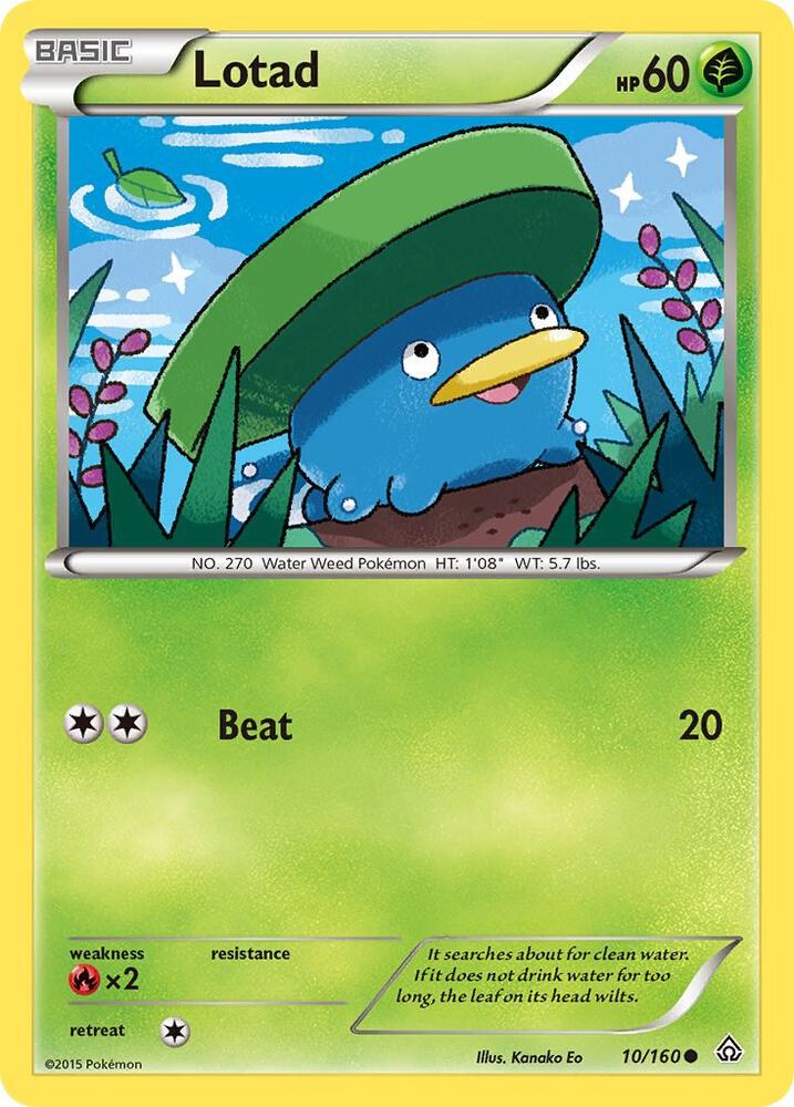 Lotad 10/160 (XY - Primal Clash)  | Good Games Adelaide SA