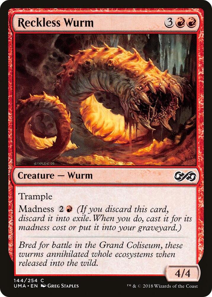 Reckless Wurm 144 (Ultimate Masters)  | Good Games Adelaide SA
