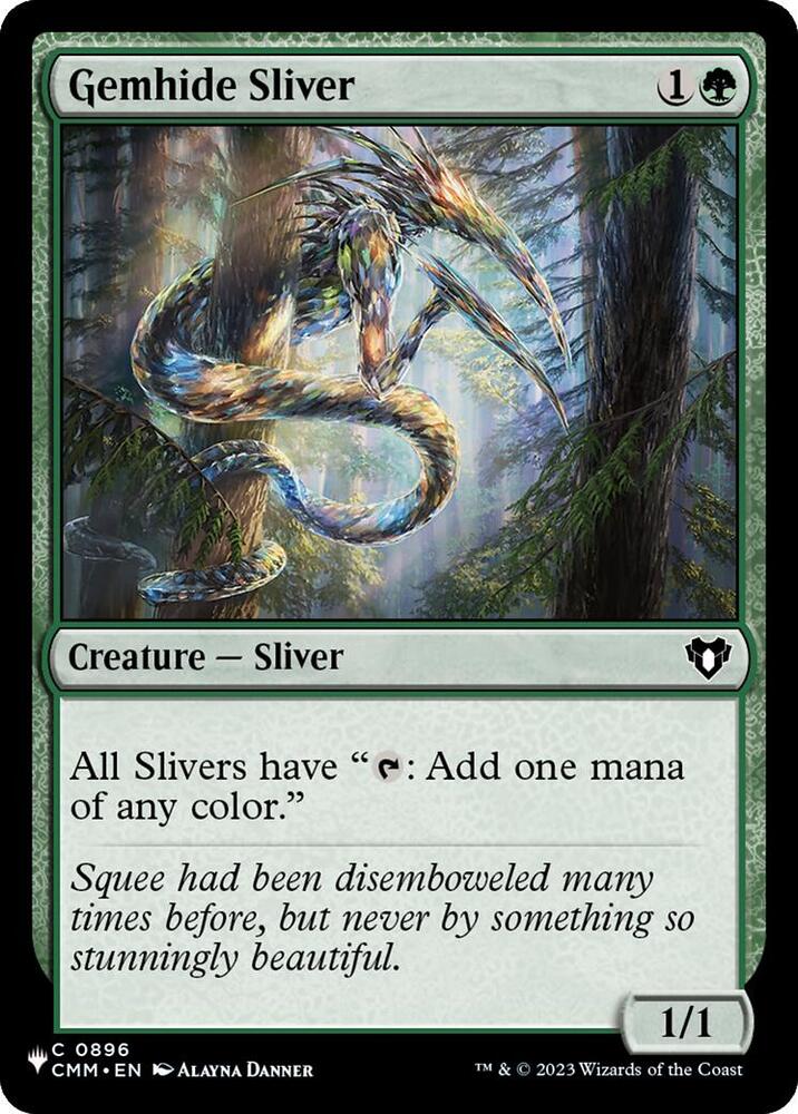 Gemhide Sliver CMM 896 (The List Reprints)  | Good Games Adelaide SA