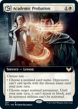 Academic Probation Extended Art 287 (Strixhaven: School of Mages)  - Foil | Good Games Adelaide SA