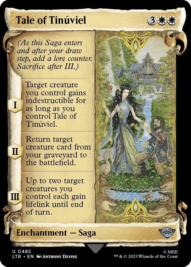 Tale of Tinúviel 485 (Universes Beyond: The Lord of the Rings: Tales of Middle-earth)  - Showcase Scroll Foil | Good Games Adelaide SA
